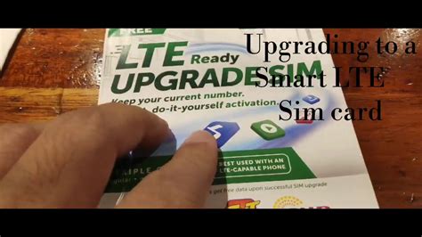 How to upgrade Smart sim to a LTE Sim 